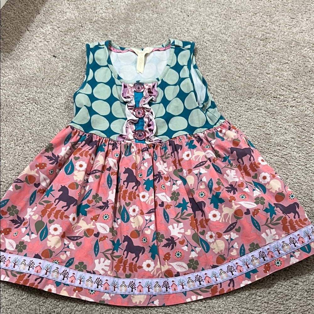 Charming Pink and Blue Girls Matilda Jane top